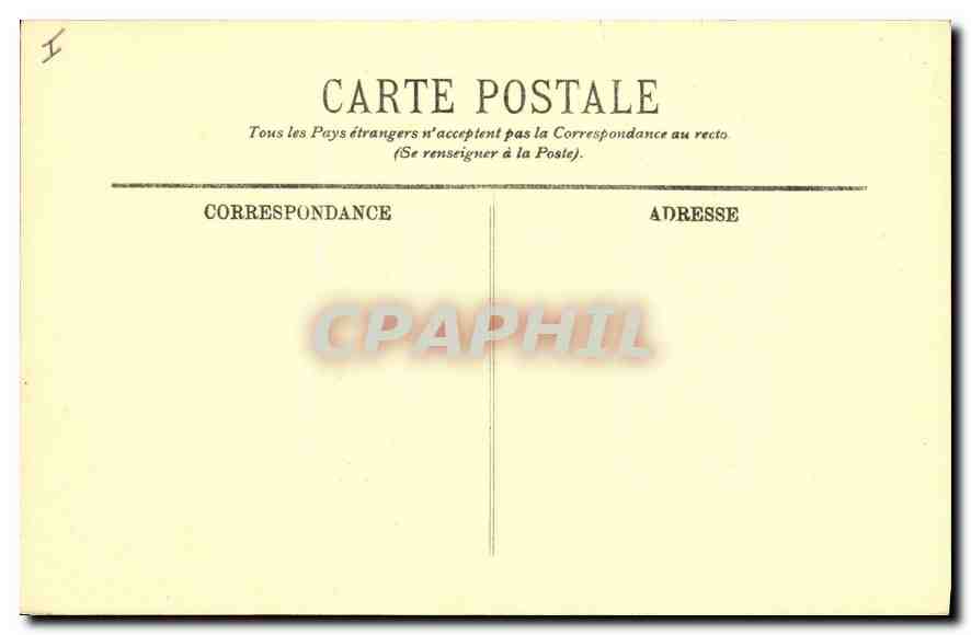 CPA Paris Ier le Monument de Gambetta et le Louvre  — Rückseite