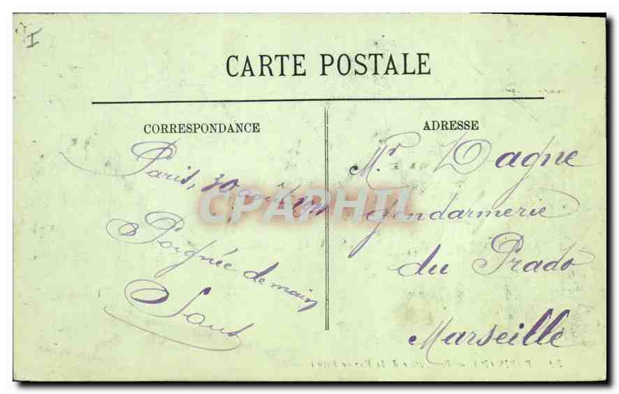 CPA Paris Ier Perspective de la Rue de Rivoli  — Rückseite