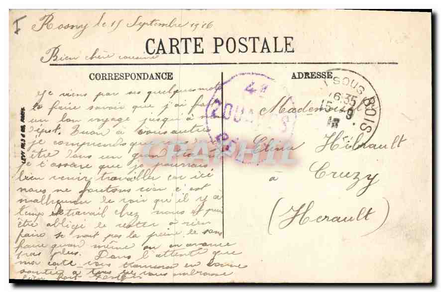 CPA Paris Ier l'Arc de Triomphe du carrousel jardin des Tuileries  — Rückseite