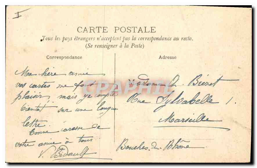 CPA Paris Ier Palais de justice et Conciergerie Date du Xiv siecle demeure royale  — Rückseite