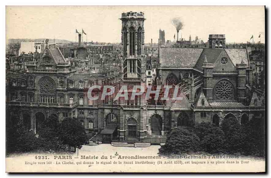 CPA paris Mairie du Ier Arrondissement Saint dermain l'Auxerrois 