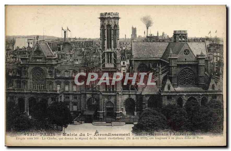 CPA paris Mairie du Ier Arrondissement Saint dermain l'Auxerrois 