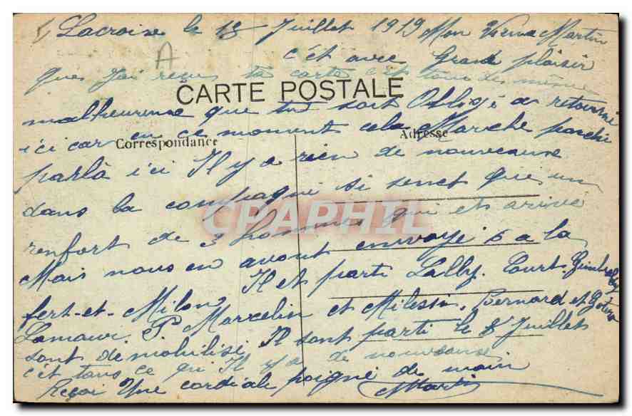 CPA Paris Ier arrt l'Arc de Triomphe du Carrousel et le monument Quand Meme de Mercie  — Verso