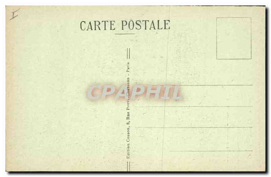 CPA Paris Ier arr la Sainte chapelle construite en 1245 sur l'ordre de St Louis par Pierre de Montre — Rückseite