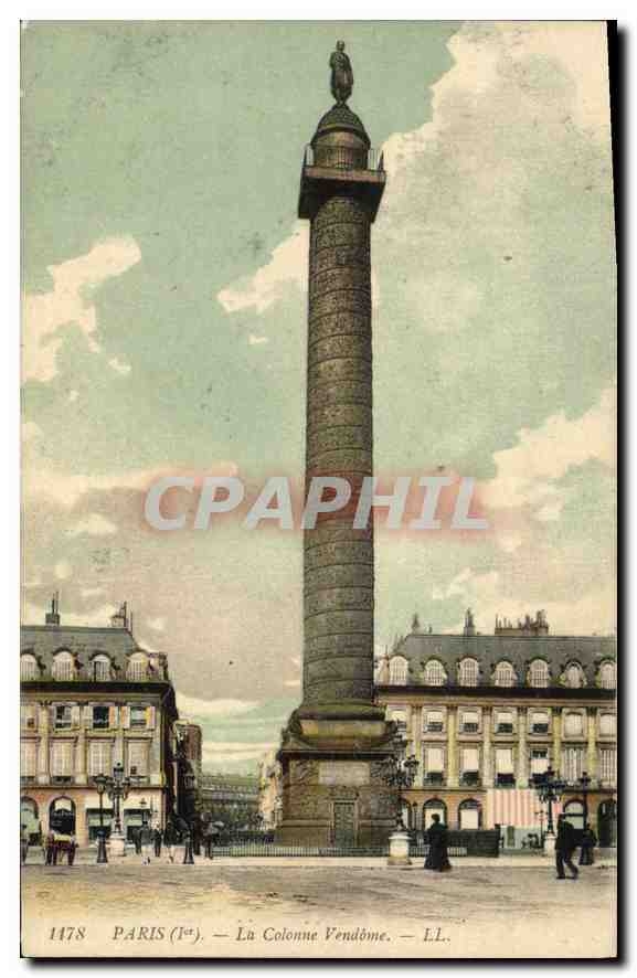 CPA Paris 1er la Colonne Vendome 