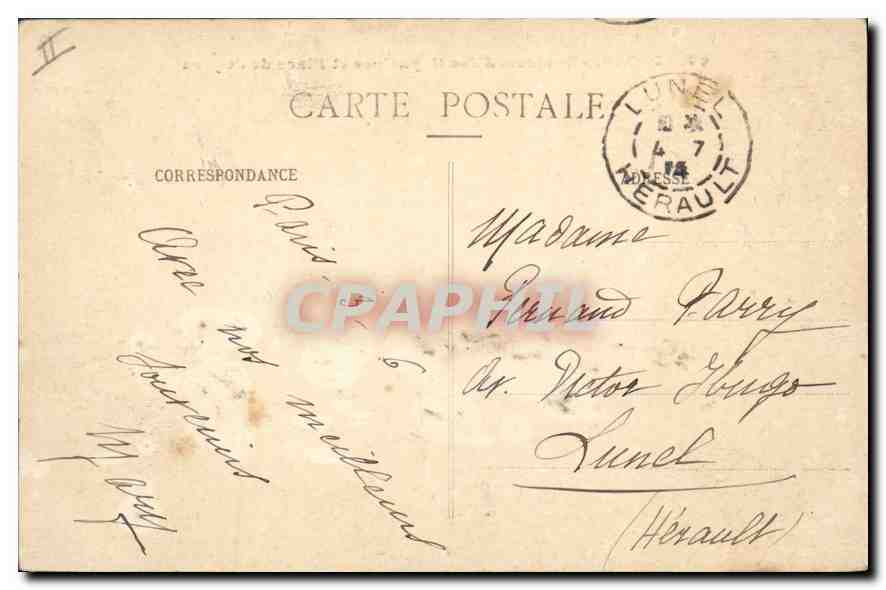 CPA Paris Boulevard des Capucines et place de l'Opera  — Verso