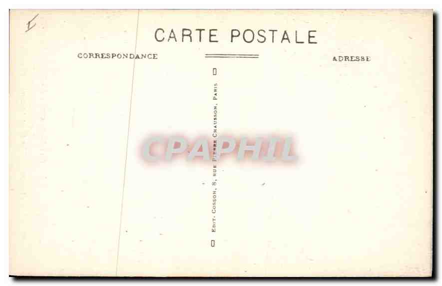 CPA Paris 1er arrt la Sainte Chapelle le portail  — Verso