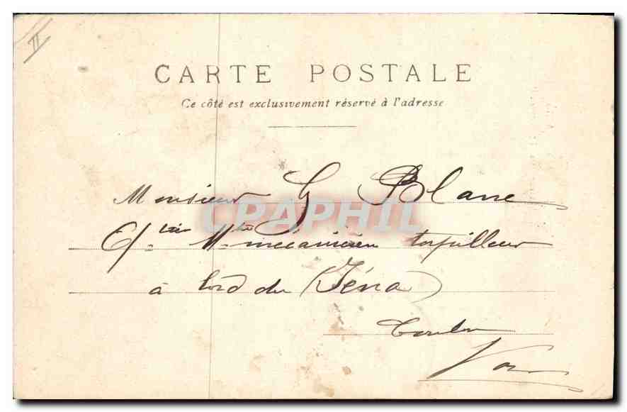 CPA Paris Mairie du 1er Arrond  — Rückseite