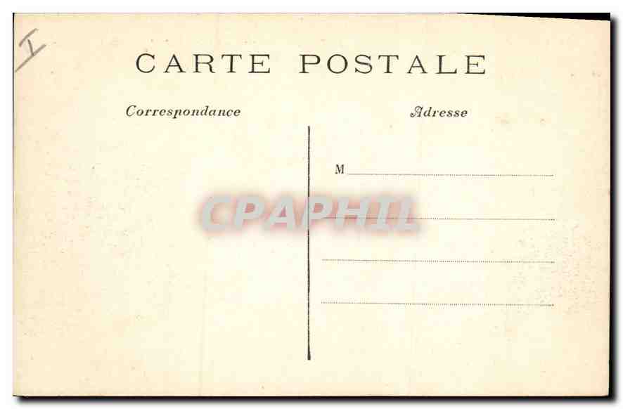 CPA Paris 1er le palais de Justice la facade  — Verso