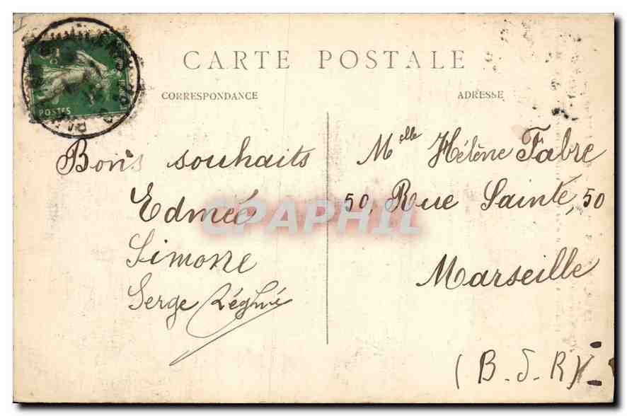 CPA Paris 1er Quand Meme copie en Marbre du groupe de A Mercie a Belfort 1882 Symbolisant la defense — Verso