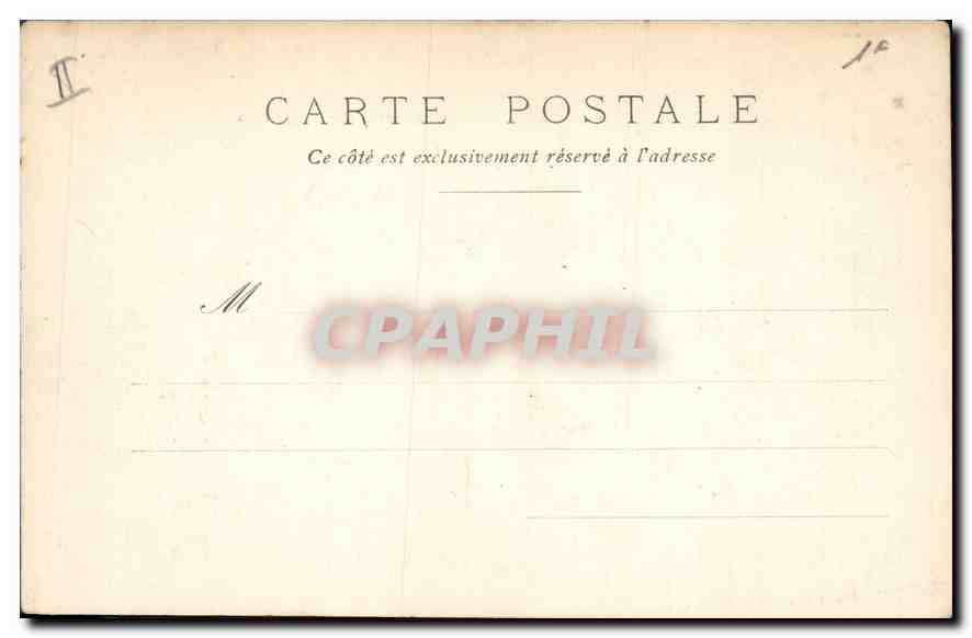 CPA Paris jardin des Tuileries  — Verso
