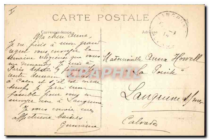 CPA Paris Ier Tribunal de Commerce palais de justice et Conciergerie  — Verso