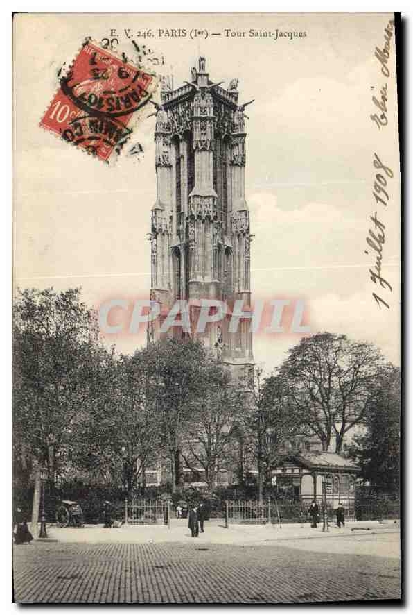 CPA Paris Ier tour Saint Jacques 