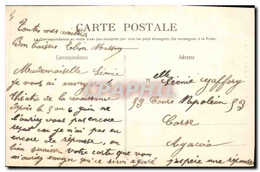 CPA Paris Ier tour Saint Jacques  — Verso
