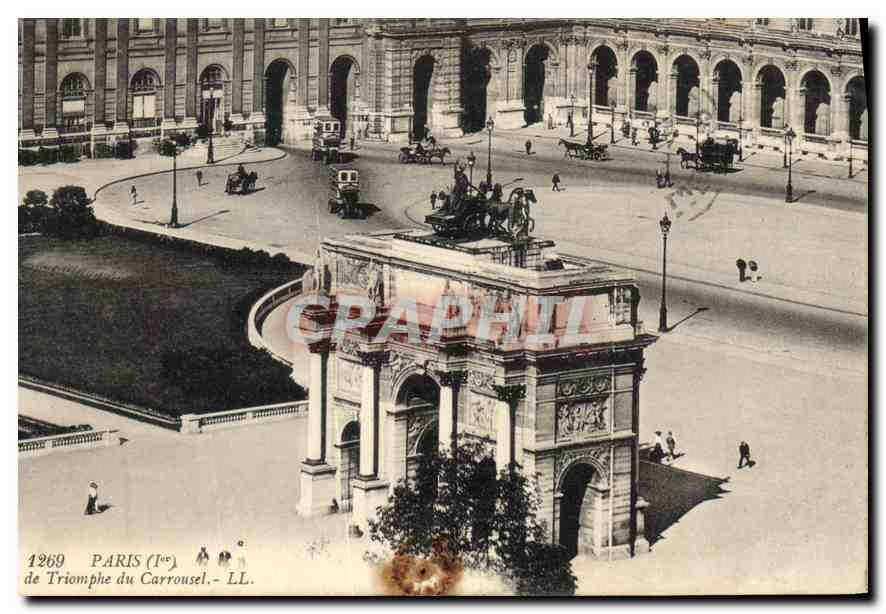 CPA Paris Ier de Triomphe du Carrousel 
