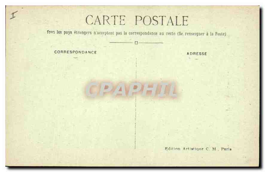 CPA Paris Ier arrt la Ste Chapelle construite en 1245 sur l'ordre de St Louis par Pierre de Montreau — Verso