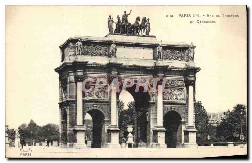 CPA Paris Ier Arc de triomphe du Carrousel 