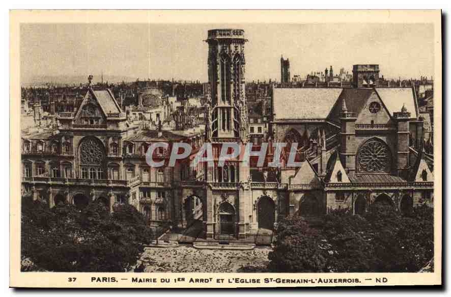 CPA Paris Mairie de 1er Arrdt et l'Eglise St Germain L'Auxerrois 