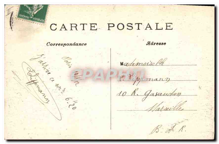 CPA Paris 8 arrt Eglise St Augustin  — Verso