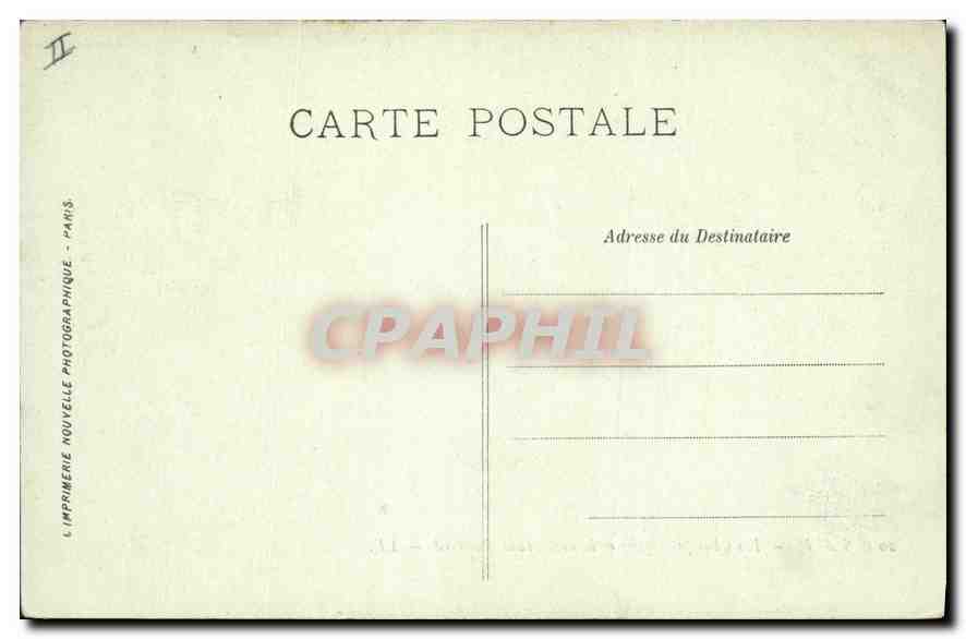 CPA Paris Les Champs Elysees et le Restaurant Paillard  — Verso