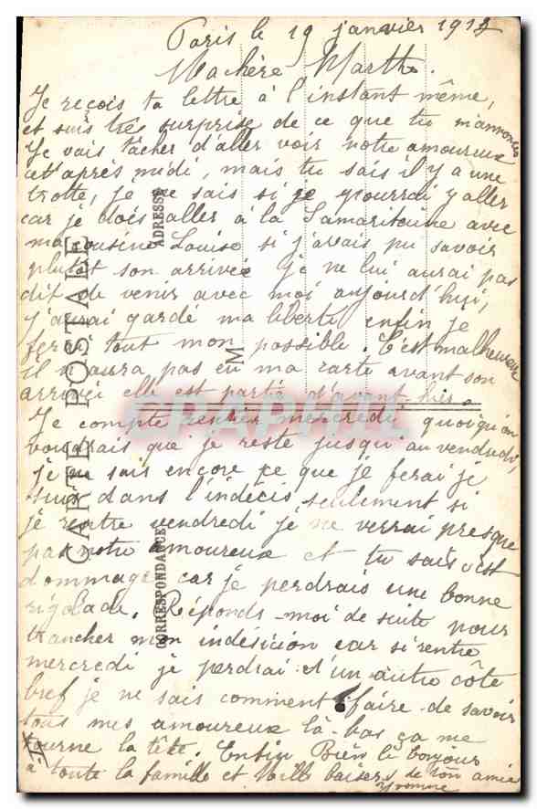 CPA Paris L'Eglise de la Madeleine VIII  — Rückseite
