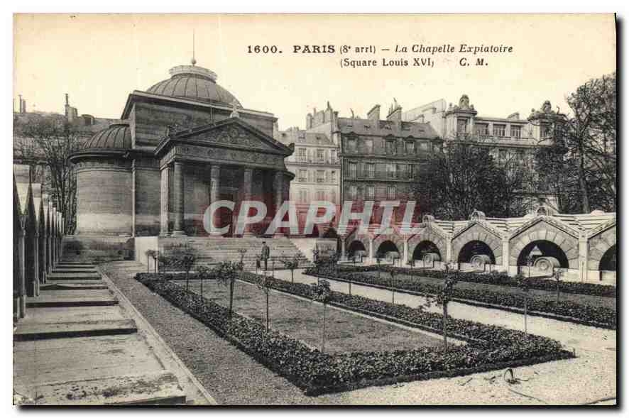 CPA Paris 8 arrt La Chapelle Expiatoire Square Louis XVI 