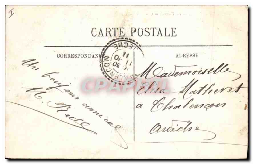 CPA Paris VIII La Place de la Concorde  — Rückseite