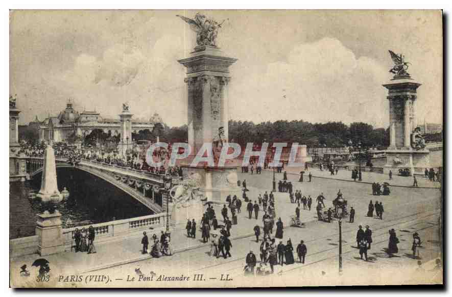 CPA Paris VIII Le Pont Alexandre III 