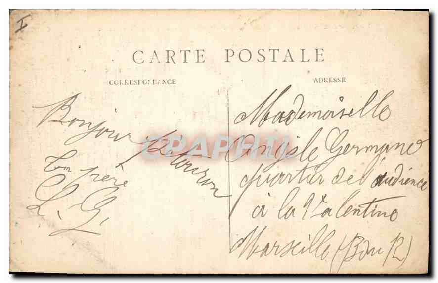 CPA Paris 8 arrt L'Avenue des Champs Elysees et les Chaveaux de Marly  — Rückseite