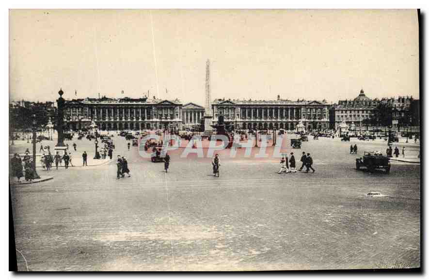 CPA Paris Panorama de la Place de la Concorde L'Obelisque et la Madeleine 