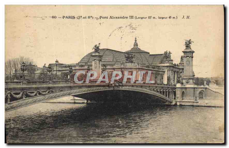 CPA Paris 8 Pont Alexandre III 