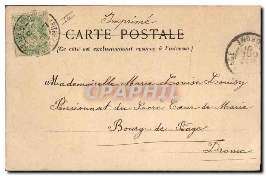 Paris — Gare St-Lazare — Cour du Havre — Imprimerie Georgette — Achterkant