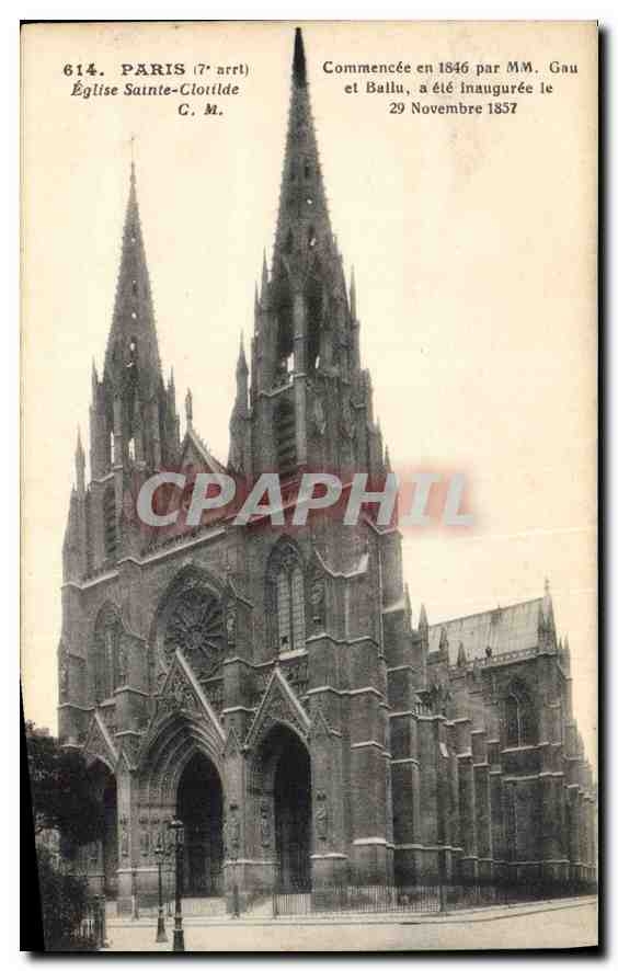 CPA Paris 7 arrt Eglise Sainte Clotilde 