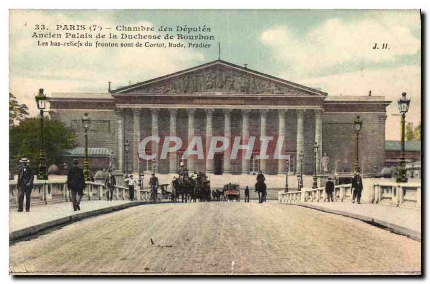 CPA Paris 7 Chambre des Deputes ancien Palais de la Duchesse de Bourbon 
