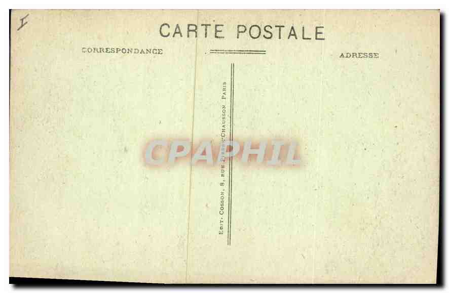 CPA Paris 7 arrt La Chambre des Deputes  — Rückseite