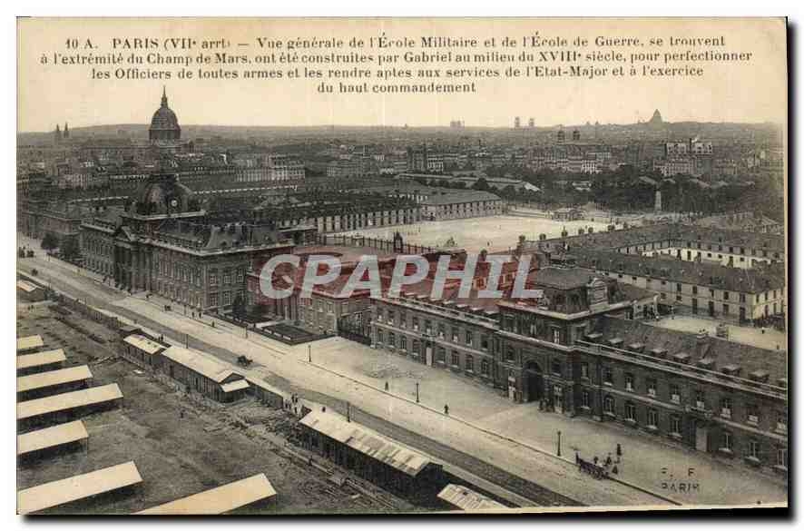 CPA Paris VII arrt Vue generale de l'Ecole Militaire et de l'Ecole de Guerre 