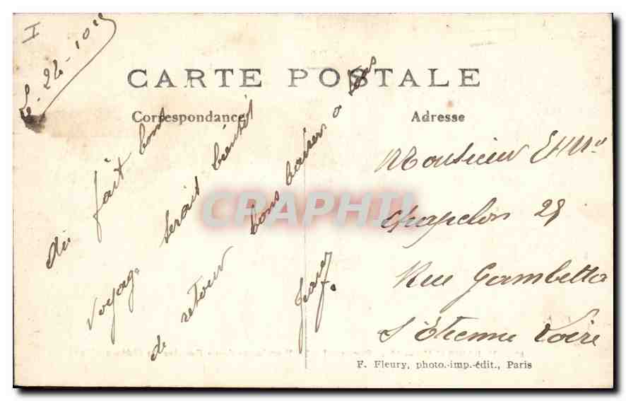 CPA Paris VII Place Daumesnil La Fontaine Les Avenue de Saint Mande et Daumesnil  — Rückseite