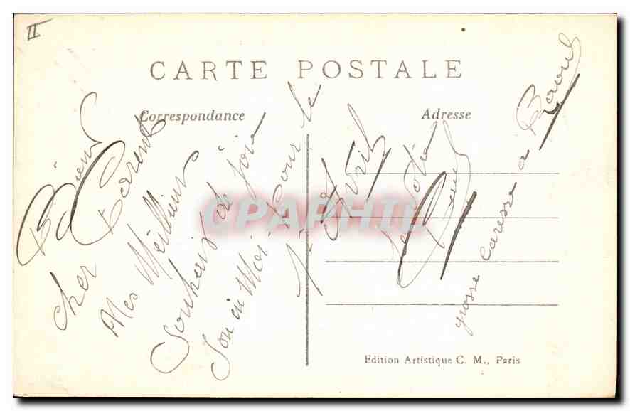 CPA Paris 10 arr La Gare du Nord  — Verso