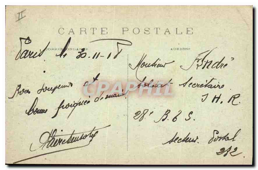 CPA Paris 9 arrt Square d'Anvers  — Verso