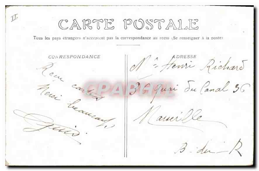 CPA Paris Gare Saint Lazare  — Rückseite
