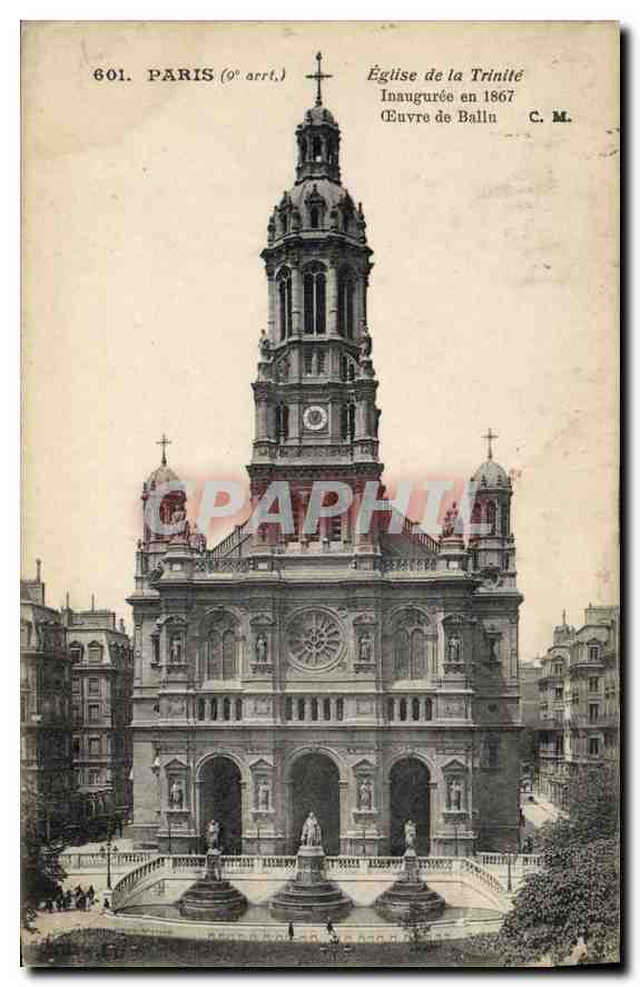 CPA Paris 9 arrt Eglise de la Trinite Inaguree en 1967 