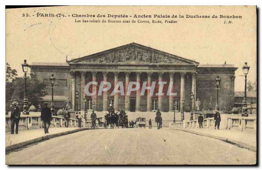 CPA Paris 7 Chambre des Deputes ancien Palais de la Duchesse de Bourbon 