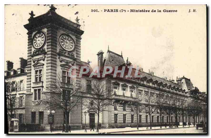 CPA Paris Ministere de la Guerre 