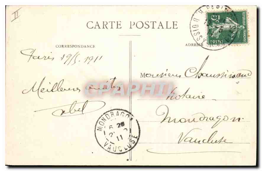 CPA Paris Ministere de la Guerre  — Rückseite