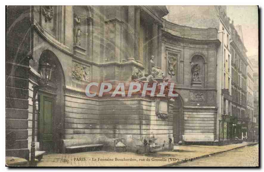 CPA Paris La fontaine Bouchardon rue de Grenelle VII 