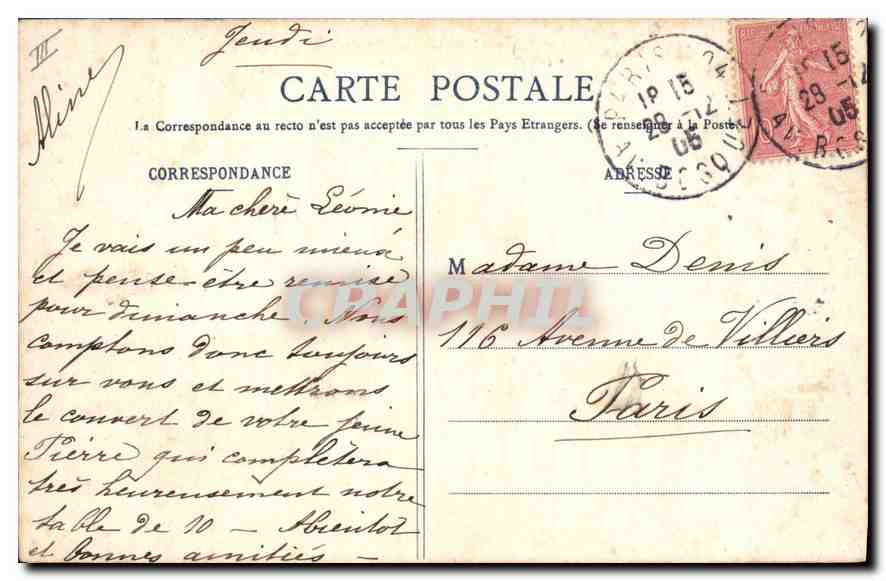 CPA Paris Vue generale de la Gare d'Orleans VII  — Rückseite