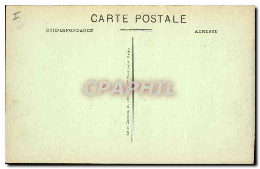 CPA Paris 7 arrt La Chambre des Deputes  — Rückseite
