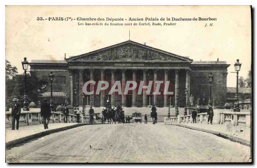 CPA Paris 7 Chambre des Deputes ancien Palais de la Duchesse de Bourbon 