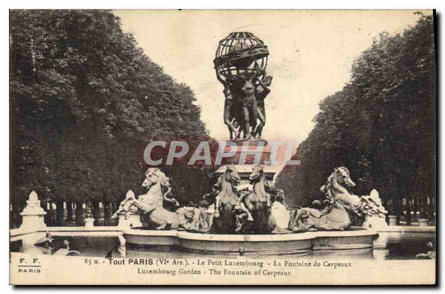 CPA Tout Paris VI arr Le Petit Luxembourg la fontaine de Carpeaux 