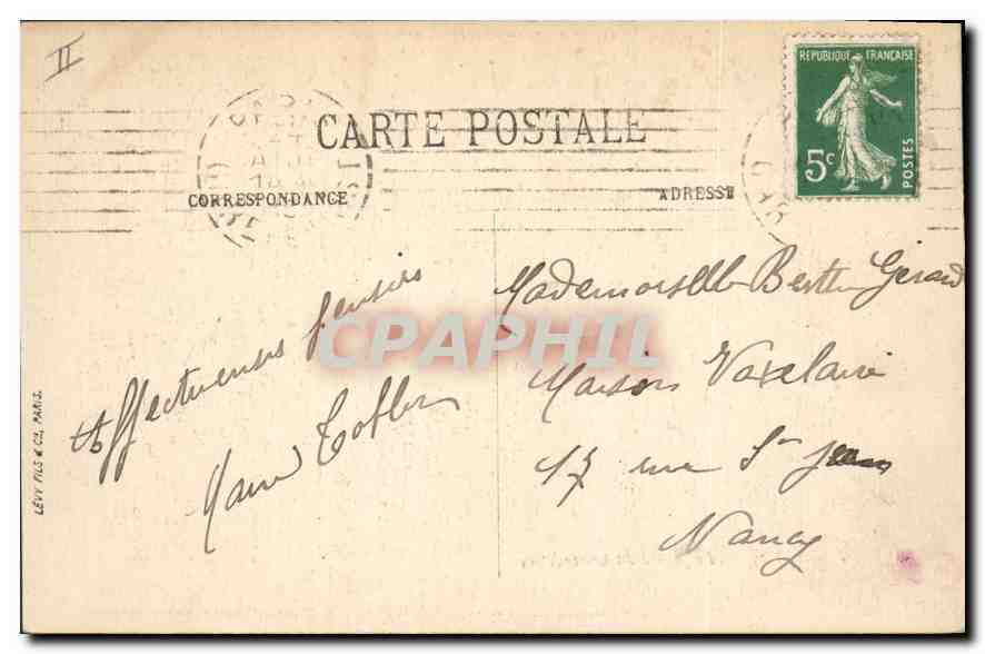 CPA Paris VI Le Jardin du Luxembourg  — Rückseite